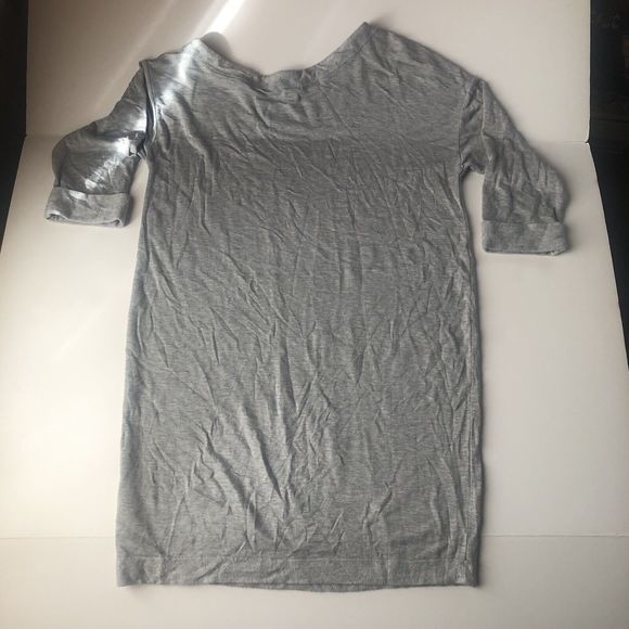 Splendid Sweatshirt Sweater Mini Dress Size Medium Heather Gray - Picture 2 of 11